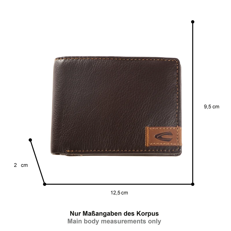 Geldbörse aus Leder im Querformat