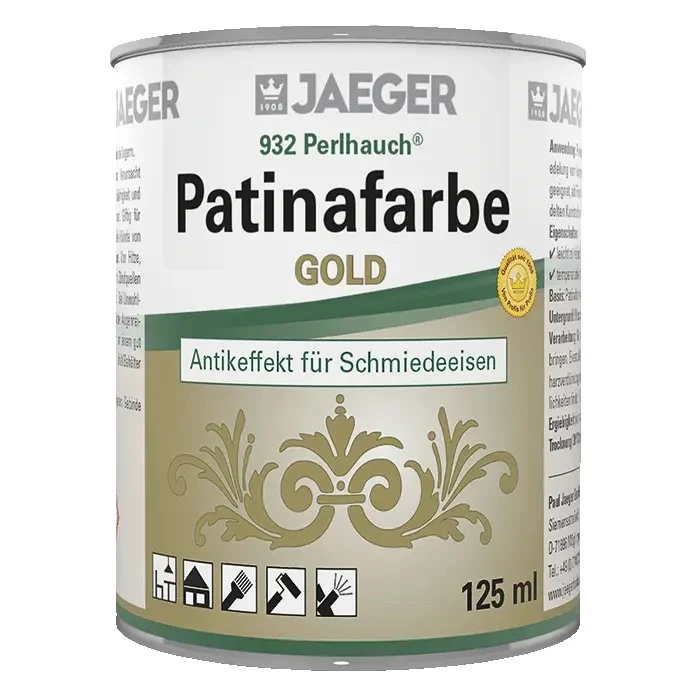 6x Jaeger 932 Perlhauch Patinafarbe 0,125 Liter
