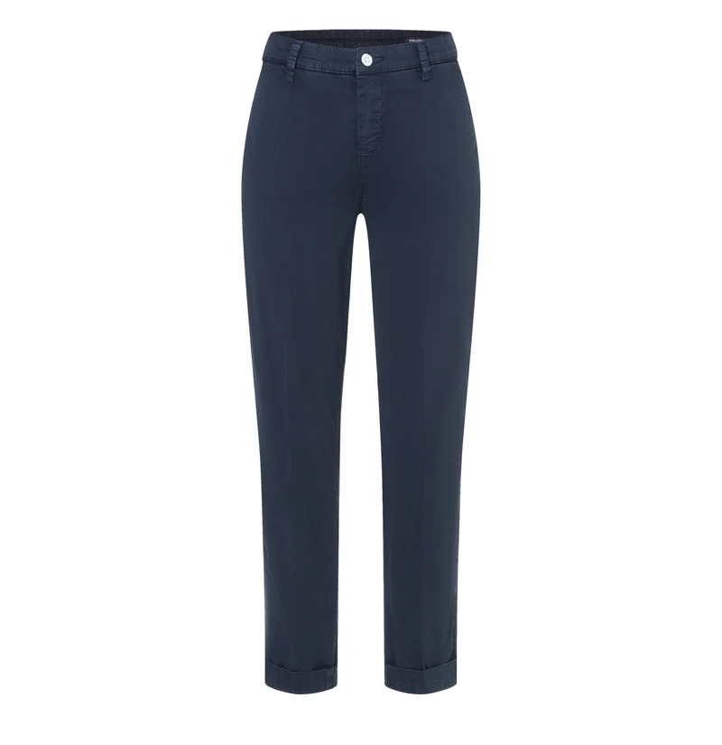 CHINO TURN UP Hose mit Bügelfalten