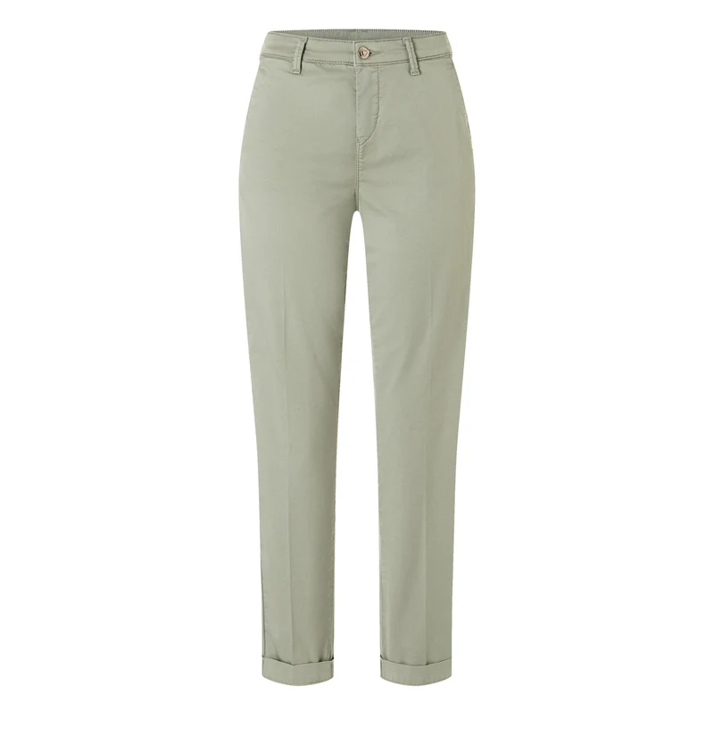 CHINO TURN UP Hose mit Bügelfalten