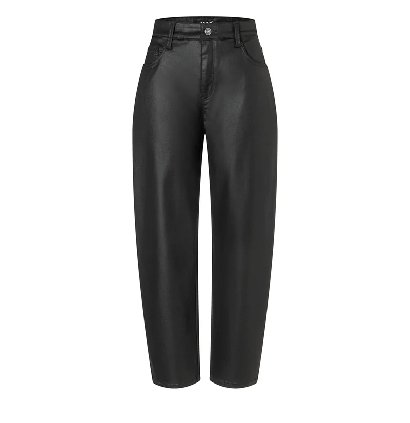 DANNI 2.3 Barrel Leg Hose in Leder-Optik