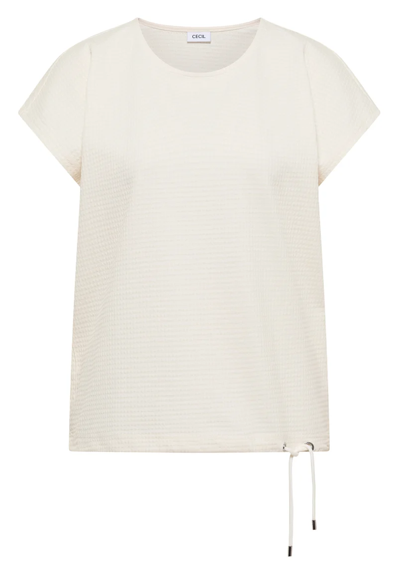 T-Shirt mit Waffel-Struktur
