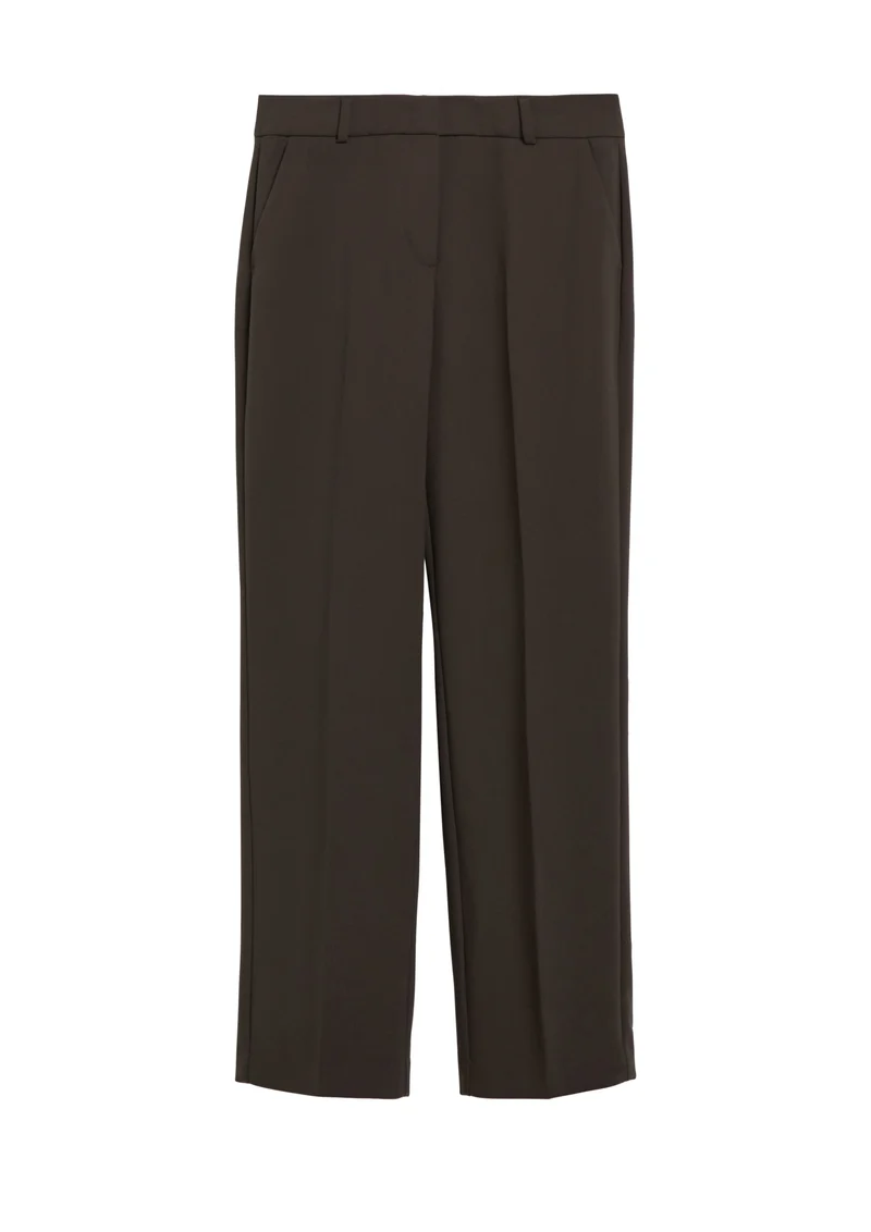 Straight-Leg-Hose aus Viskosemix