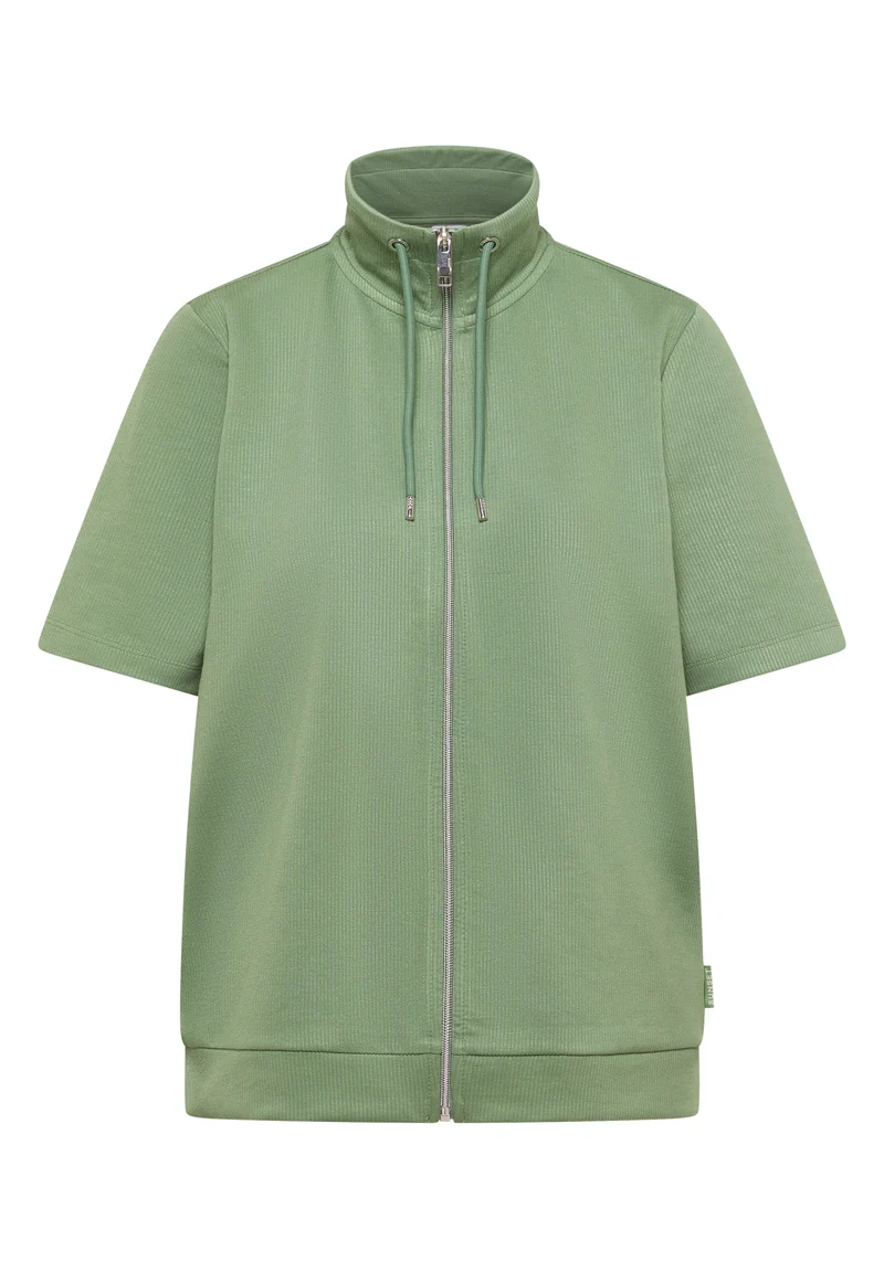 Kurzarm-Jerseyjacke mit Struktur