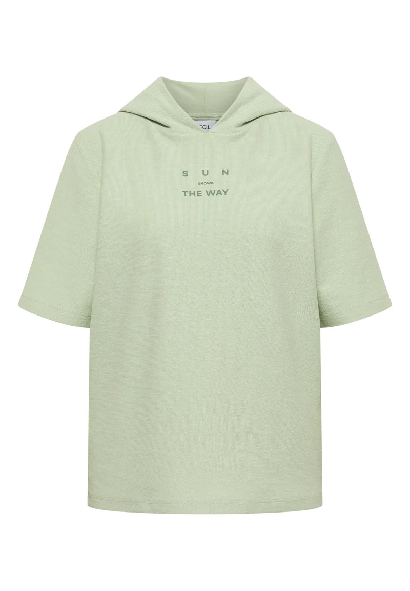 Kurzarm Hoodie Shirt mit Kapuze