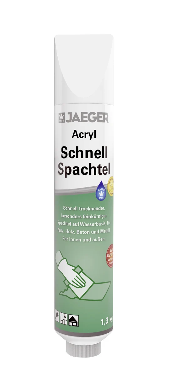 12x Jaeger 421 Acryl Schnellspachtel 1,3 kg weiß