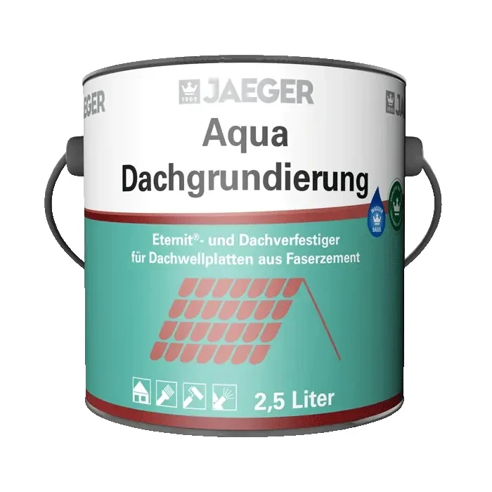 3x Jaeger 619 Aqua Dachgrundierung 0,75 Liter grün lasierend