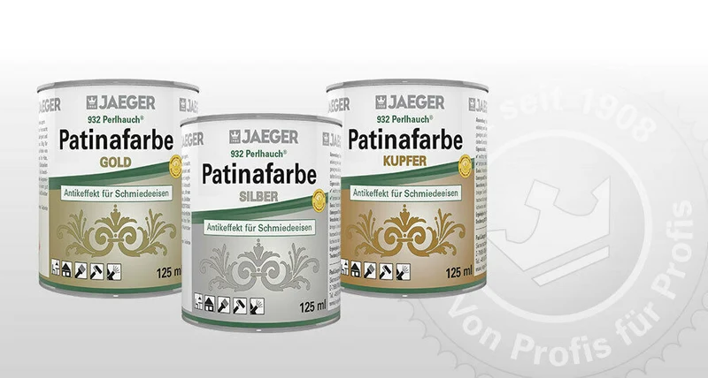 6x Jaeger Perlhauch® Patinafarbe 0,125 Liter