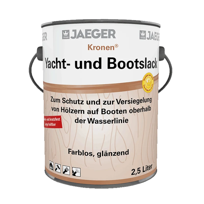 Jaeger Kronen® Yacht- und Bootslack 2,5 Liter farblos